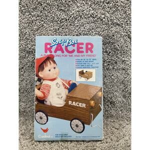 VINTAGE Cardinal Soap Box Racer Wood Pull along For Dolls Collectible
